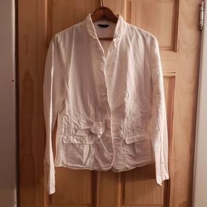 J.Crew Cotton Jacket Coat Blazer White Medium